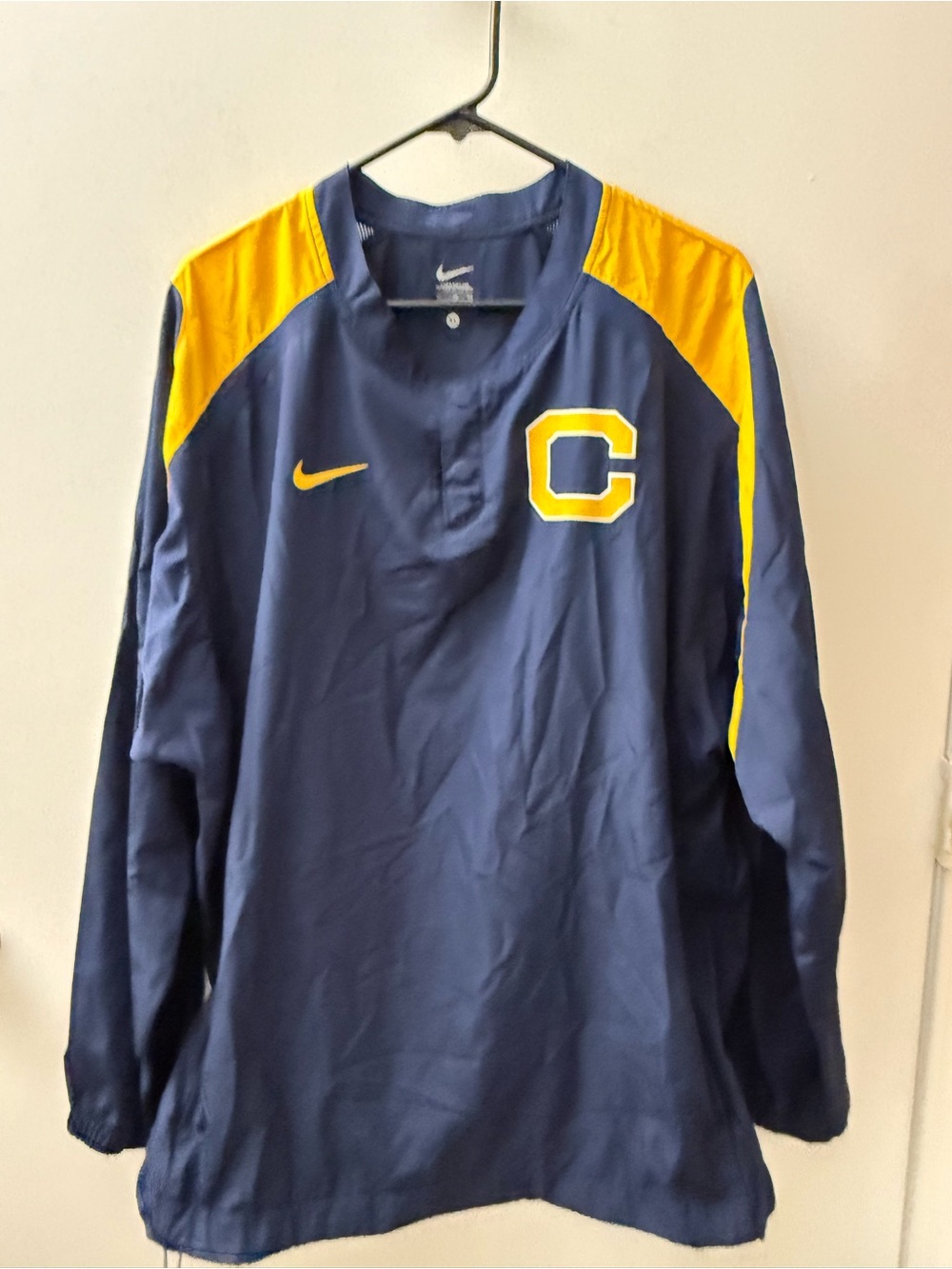 Nike Blue yellow C for Cal Golden Bears University of California Pullover G-29